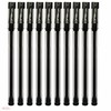 ZOFAX Gelo 10 x 0.6mm Tip BLACK Smooth Gel Pens