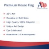 America Forever Patriotic Butterfly House Flag, 28 x 40 inch
