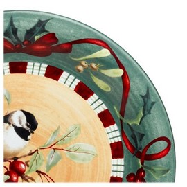 Lenox Winter Greetings Everyday Chickadee Dinner Plate