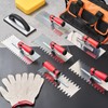 SiliFine 12 Pcs Tile Tools Stainless Steel Notch Trowel Set,