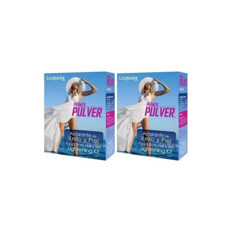 2 Kit Aclarante Vello Y Piel Axilas Genital Rodillas Loquay