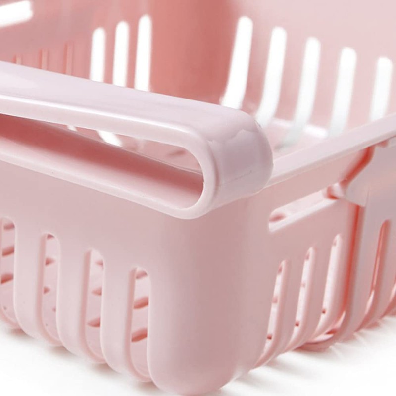 Fridge Drawer Organizer, 4PCS Retractable Drawer Refrigerator Storage Box,Unique Design