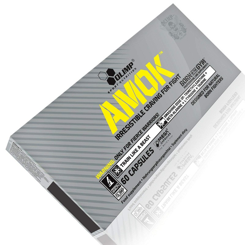 Olimp Amok - 60 caps energy power strength stimulation focus