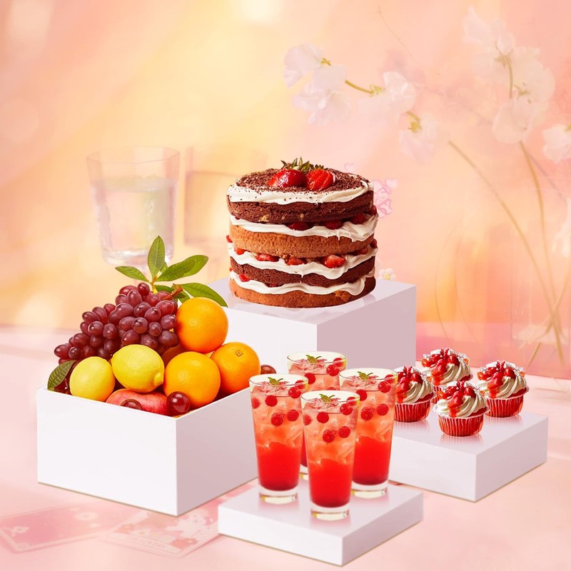 8PCS Buffet Risers, Food Risers for Buffet Table, Display Stand