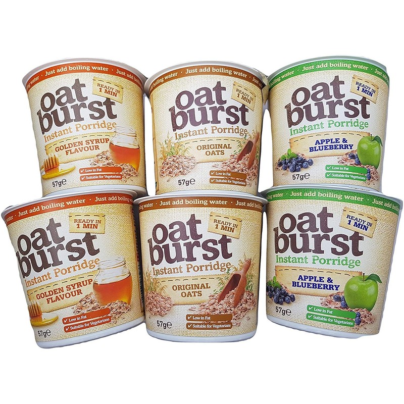 Oatburst Apple and Blueberry Instant Porridge Pot, 57 g, Pack