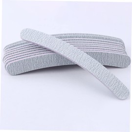 WOONEKY 10pcs Double-sided Nail Files for Natural False Nails Washable Manicure Buffing Boards Stylish Patterns Grit for Women Care Random Type