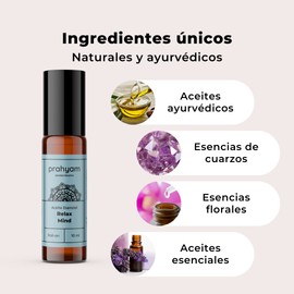 Aceite Esencial de Aromaterapia Relax Mind para Cabeza, Masaje, Spa y Meditación - Menta y Cardamomo - Aroma Natural y Relajante - Esencias Flor Essence - Roll On Oil 10 ml - PRAHYAM AYURTHECARY