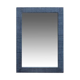 East at Main Indigo Road by Egypt Sherrod Gia Raffia Mirror (Blue)