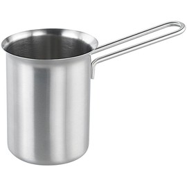 Cucina di Modena Milchaufschäumkännchen: Aufschäum-Milchkännchen 0,3l aus Edelstahl (Milchkännchen für Induktionsherd, Milchaufschäumer-Kännchen, Espressomaschine)