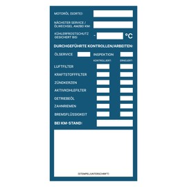 Customer Service Inspection Sticker 8 x 16 cm Inspection Notes for Labelling Workshop Notes (50)