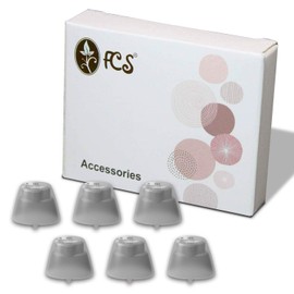 FCS Pack of 6 Click Sleeve for Siemens Signia Intuis 2 Click- ITC (Closed-Medium)