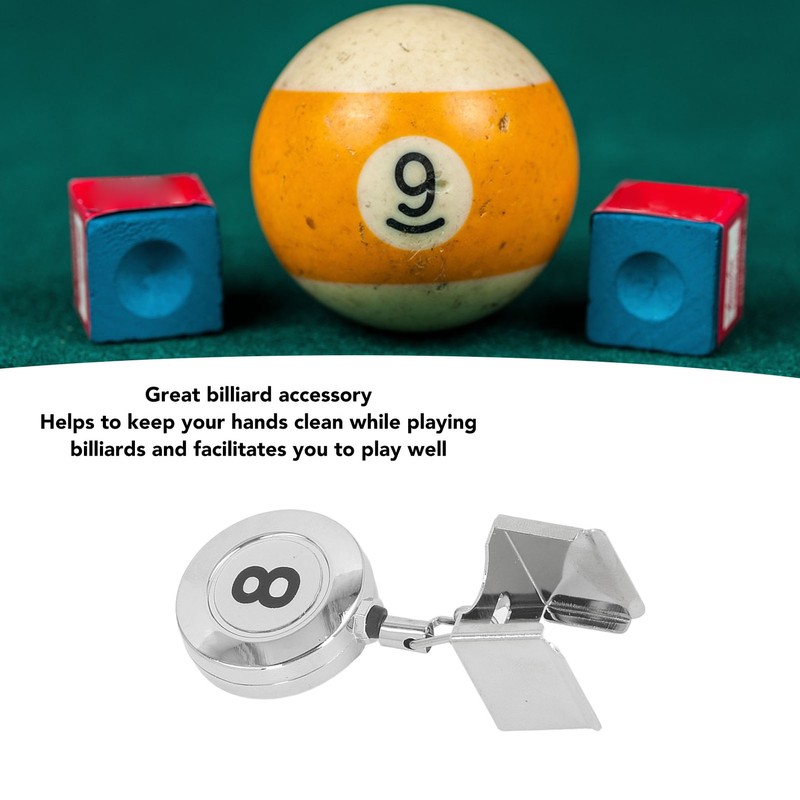 Billiard Cue Chalk Holder Metal Retractable Pocket Pool Cue Chalk