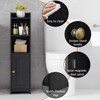 Lomojo Small Bathroom Storage Cabinet Corner, Floor Cabinet with Adjustable