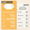 BrightHome Flush Mount Ceiling Light White, 13in 2600LM 25W, LED