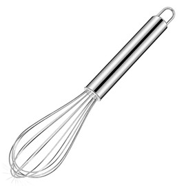 6 Inch Small Whisk Mini Stainless Steel Whisk for Mixing, Beating, Frothing and Stirring
