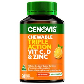 Cenovis Chewable Triple Vitamin C D3 & Zinc 60 Tablets