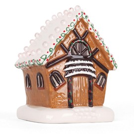 Milltown Merchants Ceramic Lighted Gingerbread House (Gingerbread House, Brown)