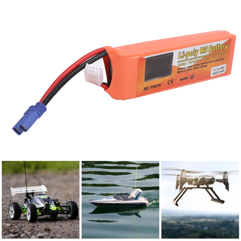 11.1v 4200mah 45C Rechargeable Toy Lithium Battery with EC5 Plug