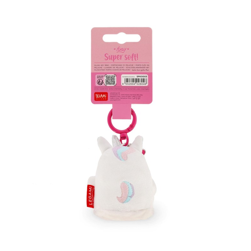 Legami - Keyring, White, S, Unicorn
