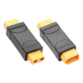 JSADZKJ XT60 Connector Adapter, Upgrated XT60 Male to Female Converter Plug,XT60 No Wire Adapter Converter for Energy Storage Power,Outdoor Power,Drone Battery 2Pcs (M to F)