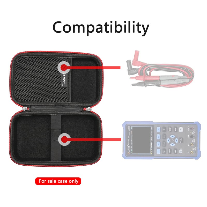 RLSOCO Carrying Case for OWON Handheld Oscilloscope HDS2202s / HDS2102S