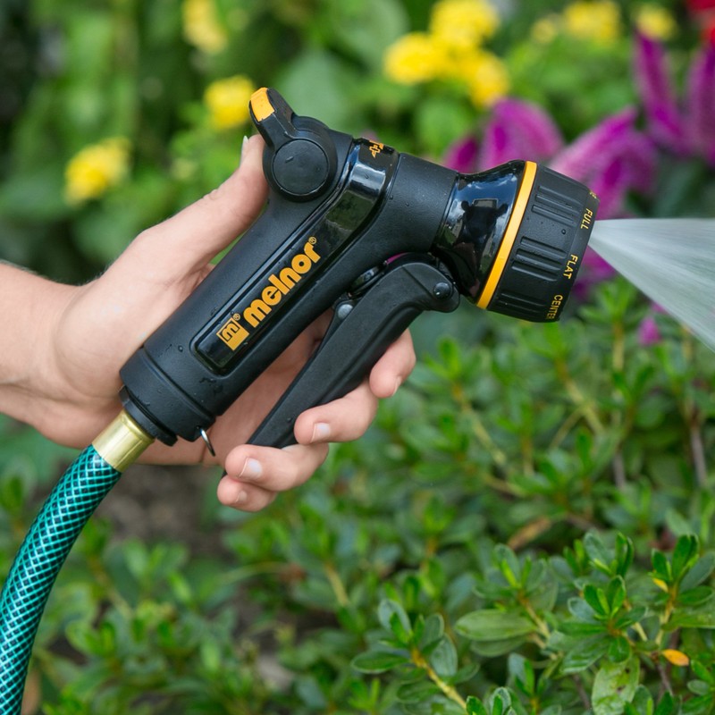 Melnor XT Metal Garden Hose Nozzle; Front Trigger with Flow