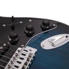 Glarry GST Stylish Electric Guitar Kit with Black Pickguard Dark