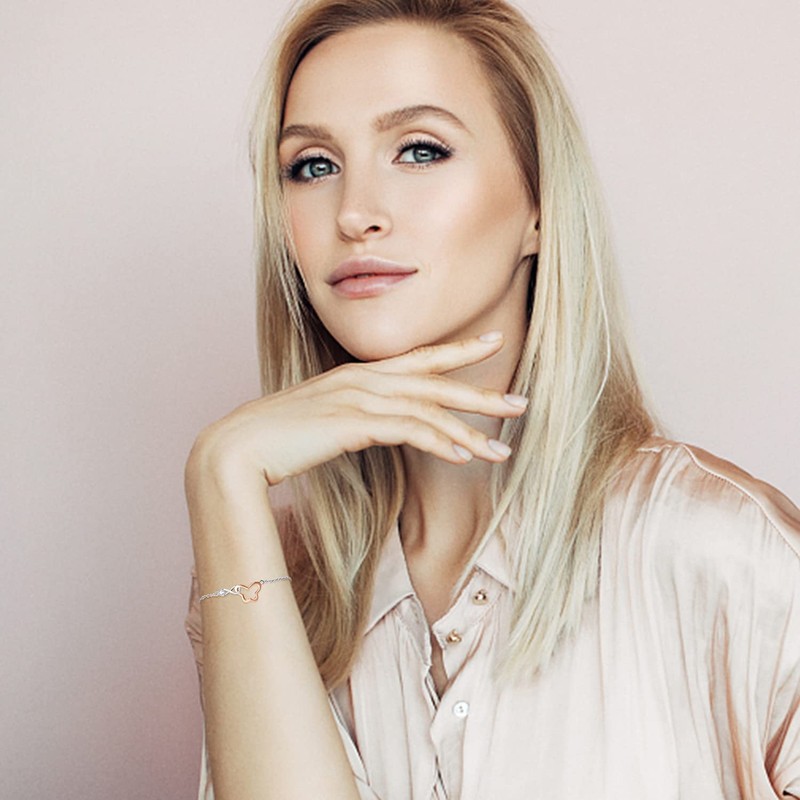 praymos Infinity Butterfly Bracelet 925 Sterling Silver Charm Bracelet Jewellery