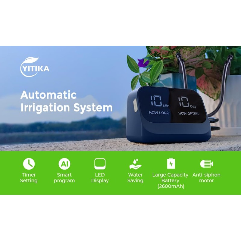 Upgraded Automatic Drip Irrigation Kit, Automatic Watering Drip System for