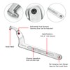 ATNHYING 4 pcs Spanner Wrench Set, Adjustable C Pin Spanner