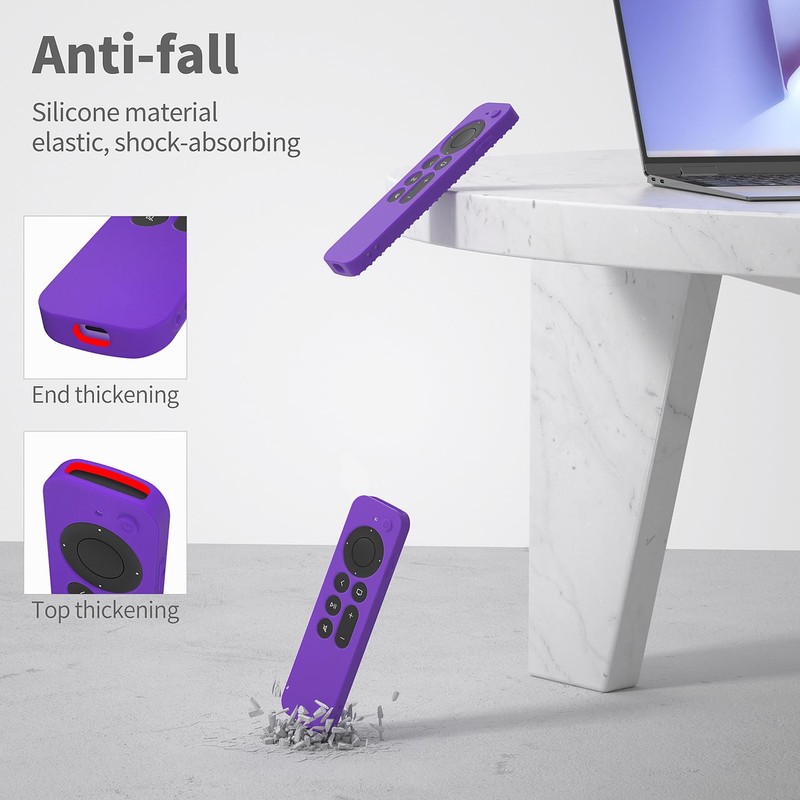 Hi Color Silicone Cover Compatible with Apple TV Siri Remote