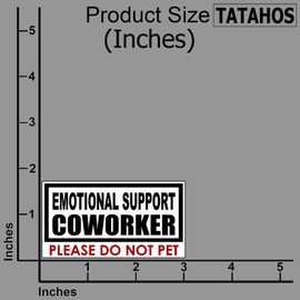 (3Pcs) Emotional Support Coworker Sticker – Funny Workplace Humor Vinyl Decal – Please Do Not Pet Sign for Office, Laptop, Water Bottle, Desk – Gifts for Colleagues, Coworkers – 3"x1.8"
