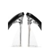 Vikki Clear Round Toe Single Sole High Heels, Black Size