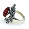 Navya Craft Karneol-Stein-Silberring | 925 Sterling Silber Handgefertigter Statement-Versprechensring für