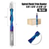 HARDWIN Up-Cut Spiral Flush Trim Router Bit for Wood 1/4"