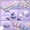 YUNZII C98 Cute Wireless Mechanical Keyboard(Purple Mao, Candy Switch)