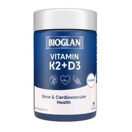 Bioglan Vitamin K2 + D3 60 capsules, 1 piece, 60 tablets / 바이오글란 비타민 K2 + D3 60캡슐, 1개, 60정