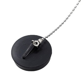 KANGQL Universal Rubber Bath Plug with Chain Drain Stopper Handy Rubber Bath Plug for Kitchen & Bathroom Sinks 40mm Durable