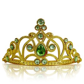 Katara 1682 - Princess Tiara Fancy Costume Accessory, Girls 3-11 Gold, Light Green