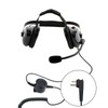Noise Cancelling Two-Way Radio Over Ear Raceway Black Headset for