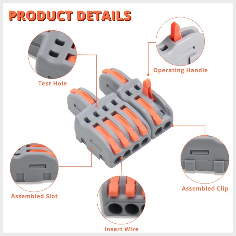 YQSIYU 1 in 4 Out DIY Splicing Wire Connectors, 14