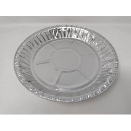 25 x Aluminium Foil 10" 25cm Round Pie Flan Tart Plates Trays Tin Kitchen Baking Airfryer BBQ 248x25mm