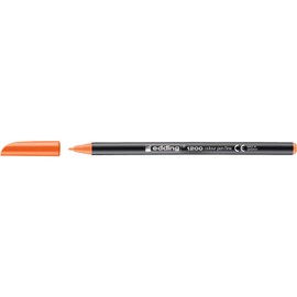 Edding 6 Filzstifte, feine Spitze, 1200, Orange, 1 mm