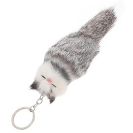 Gatuida 1pc Plush Fox Keychain Pendant Cute Cartoon Bag Ornament Key Ring Decor for Keys Stylish Accessory for Women and for