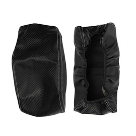 sportuli Center Console Cover Anti-Scratch Leather Armrest Cover Replace for 2011-2020 2021 Jeep Grand Cherokee Accessories (Carbon Fiber)