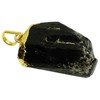 Harmonize Black Tourmaline Stone Pendant Reiki Healing Crystal Spiritual Locket