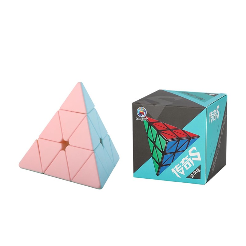 Oostifun ShengShou 3x3 Pyramid Pyraminx Sweet Dessert Jelly Colour Sticker-Free
