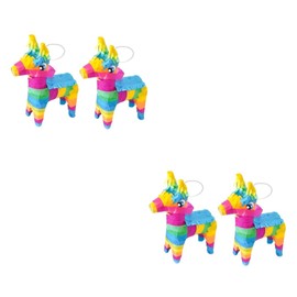 Abaodam 4 pcs Donkey Pinata Festival Party Supplies for Cinco De Mayo Birthday Celebrations Mexican Themed Events Decorative Party with Unique Tissue Design