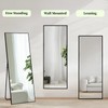 Sunniry Full Length Mirror 56x16 inch, Black Full Body Mirror,