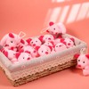 JOLLYFUN 24Pcs Pig Mini Stuffed Animal and Plush Toy，Small Pink